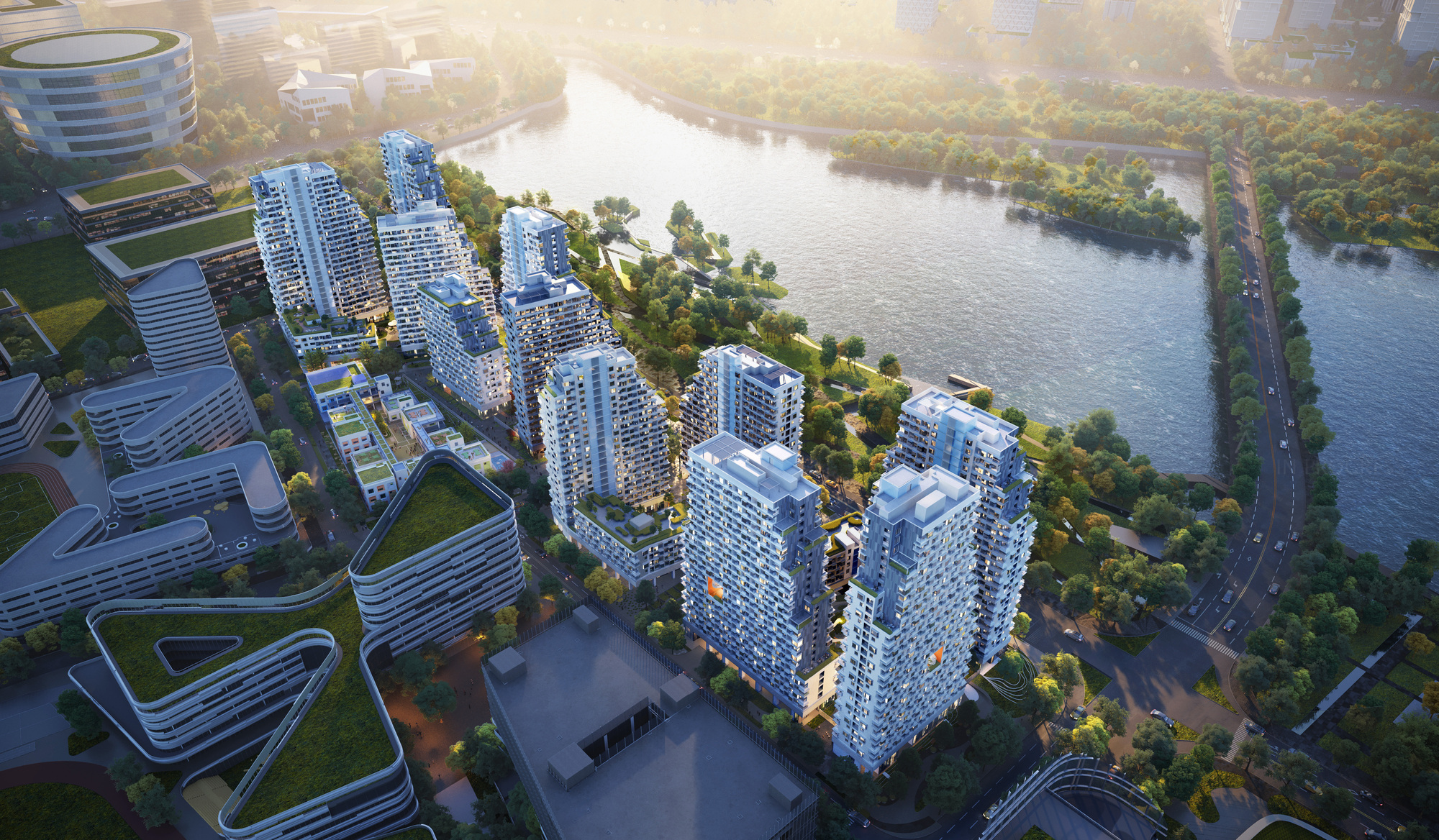 MVRDV анонсирует новый жилой комплекс для кампуса Tencent в Шэньчжэне, Китай