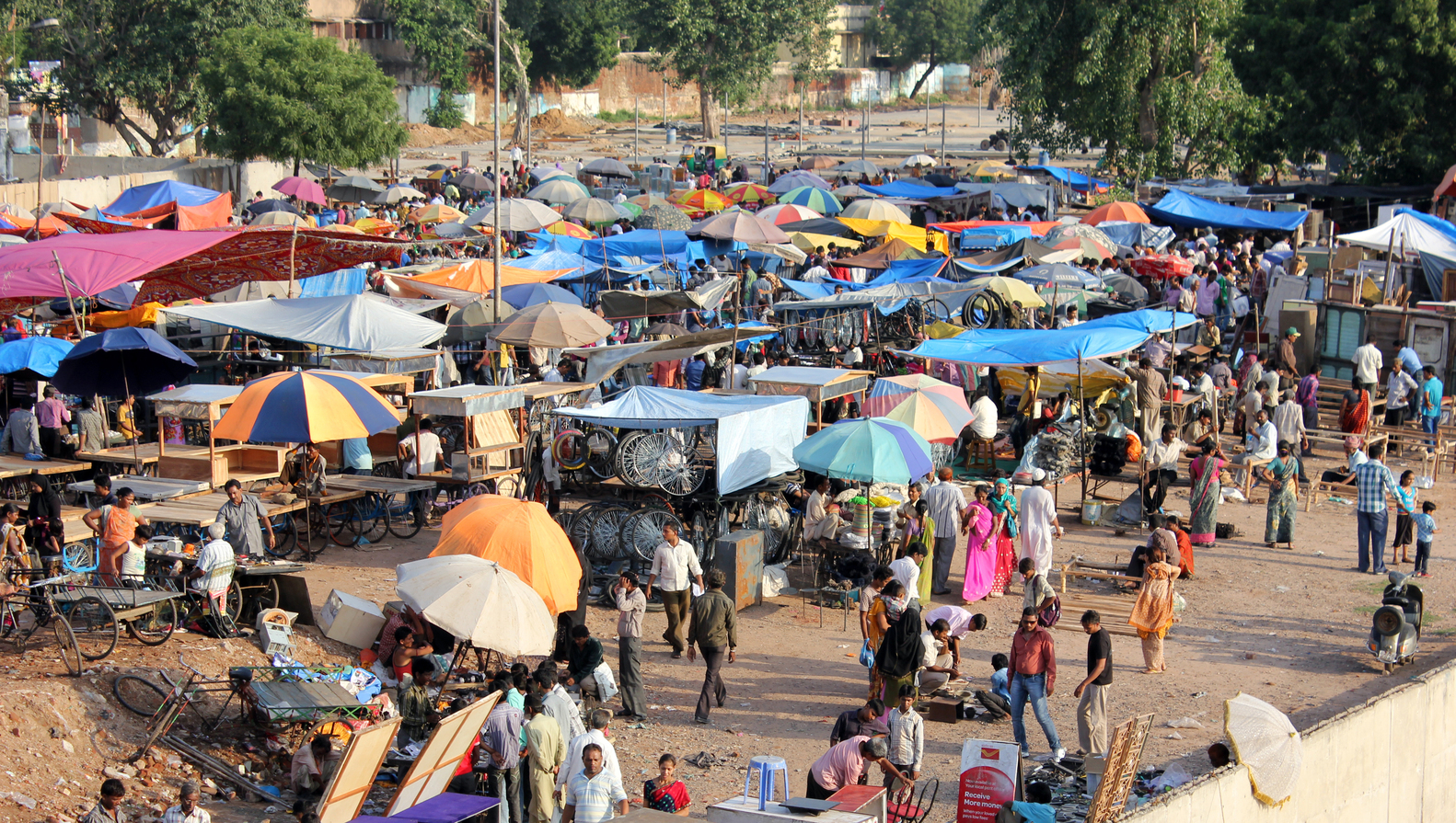 Временная архитектура в Индии: рынки и базары