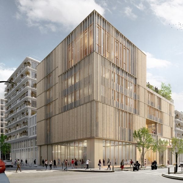 Studio Gang начинает строительство университетского центра из массивной древесины в Париже