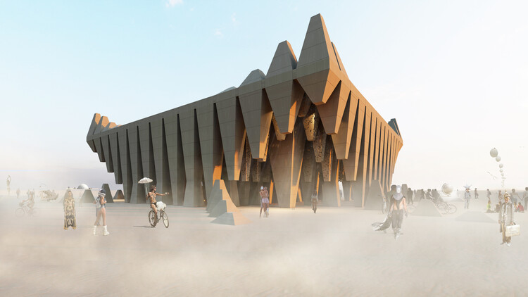 Концепция храма Burning Man и павильон для выставки Expo 2025 в Осаке: 8 конкурсных предложений, представленных сообществом  — изображение 1 из 57