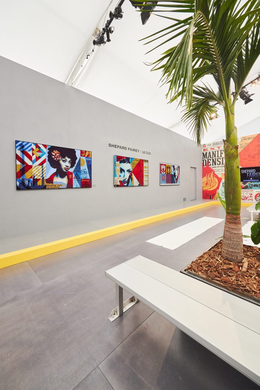 Выставка LG OLED Art и Шепарда Фейри в Frieze в Лос-Анджелесе