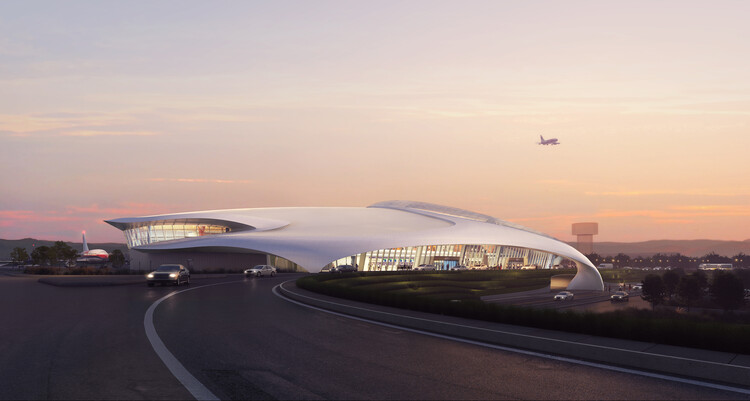 Компания MAD Architects представляет проект аэропорта «Лесной город» в Лишуе, Китай — изображение 1 из 8