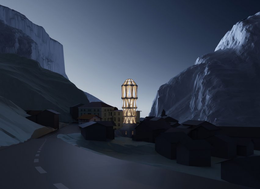 Башня Tor Alva, напечатанная на 3D-принтере Бенджамином Дилленбургером, Михаэлем Хансмейером и ETH Zurich
