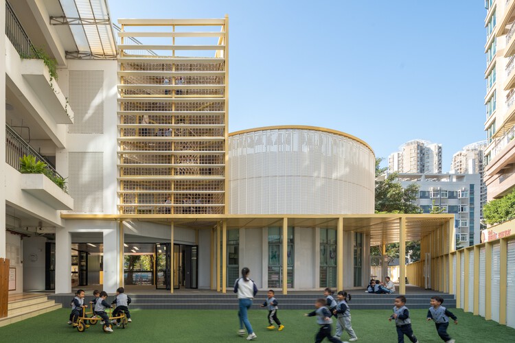 Реконструкция детского сада Синьань Хайбэй / Архитектурный дизайн по диагонали - внешняя фотография, фасад