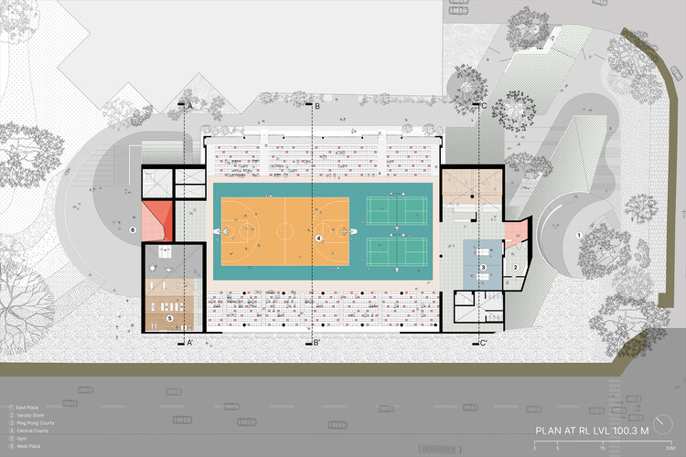 Фигурная площадка — Университетская спортивная арена / Архитектурная студия Thirdspace — изображение 22 из 24