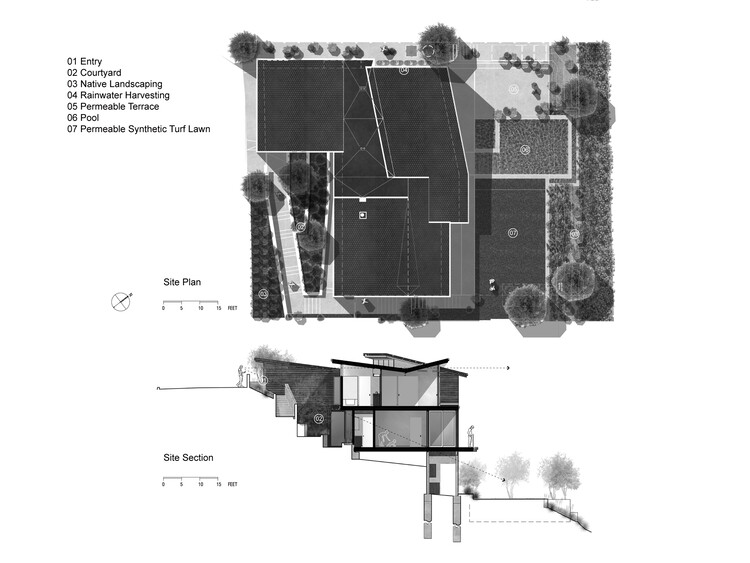 Как построить дом на наклонной местности?  5 современных жилых проектов, адаптированных к окружающей среде с двухуровневым экстерьером — изображение 8 из 12