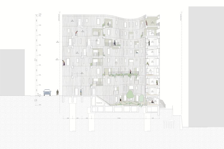 Жилой комплекс Tenjincho Place / Hiroyuki Ito Architects — изображение 18 из 20