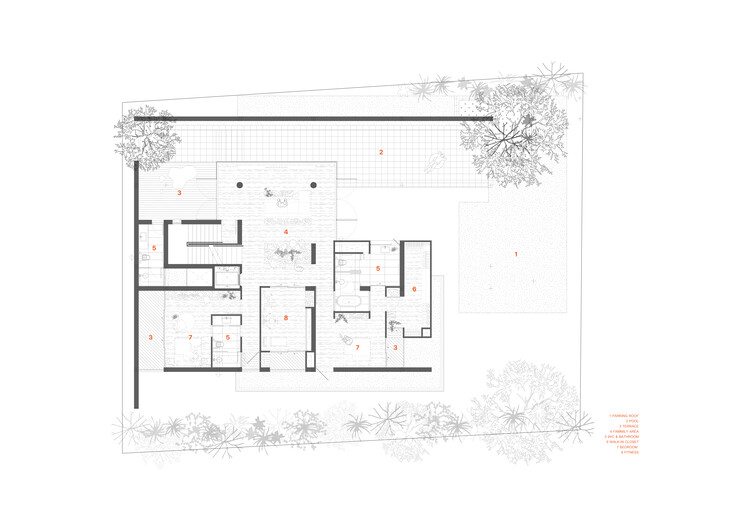 Дом-водопад / Дизайн Greenbox — изображение 28 из 35