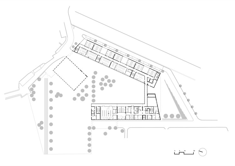 Средняя школа Жозефины Бейкер / Панорама архитектуры — изображение 12 из 15