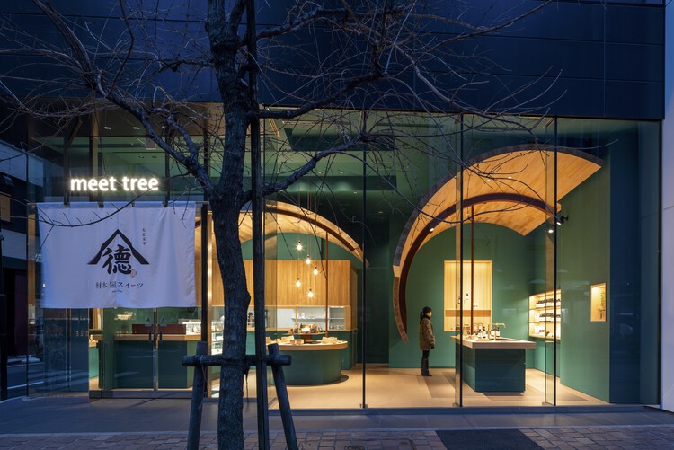Meet Tree Store / Naruse Inokuma Architects - Экстерьерная фотография, фасад, арка