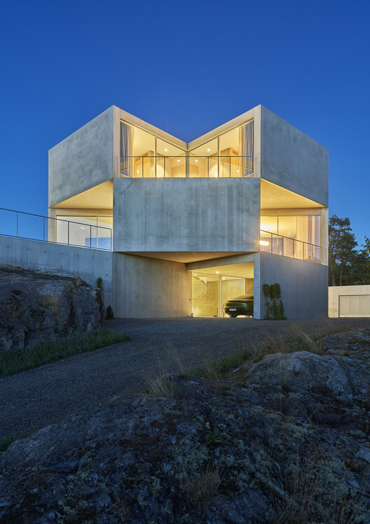 Дом на холме / Tham & Videgård Arkitekter - Фотография экстерьера, фасада