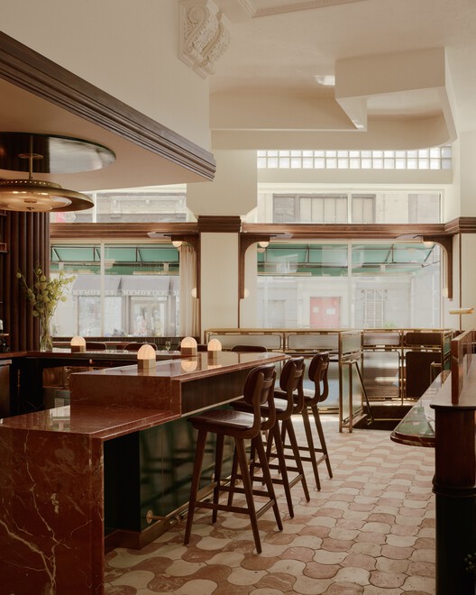 Ресторан Lupetto / Проектирование деталей и работ - Фотография интерьера, столовая, стол, стул, столешница