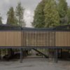 Hebra Arquitectos разместила дом Lone Oak House в лесу в Чили