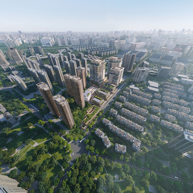 Формируя будущее Китая: Foster + Partners проектирует комплекс смешанного назначения в рамках генерального плана Шанхая до 2035 года — изображение 4 из 8