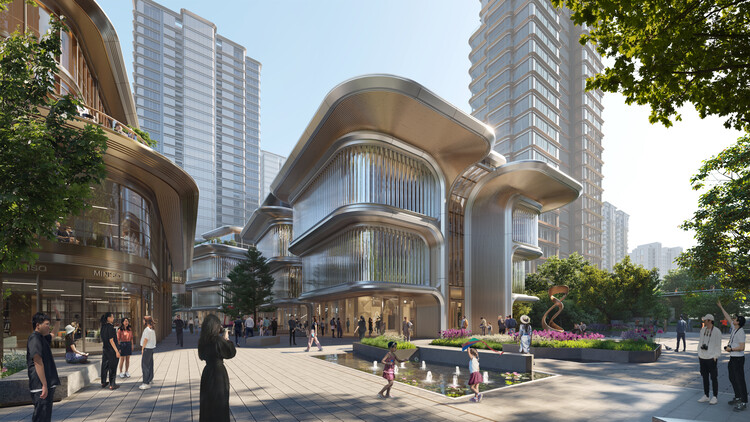 Формируя будущее Китая: Foster + Partners проектирует комплекс смешанного назначения в рамках генерального плана Шанхая до 2035 года — изображение 2 из 8