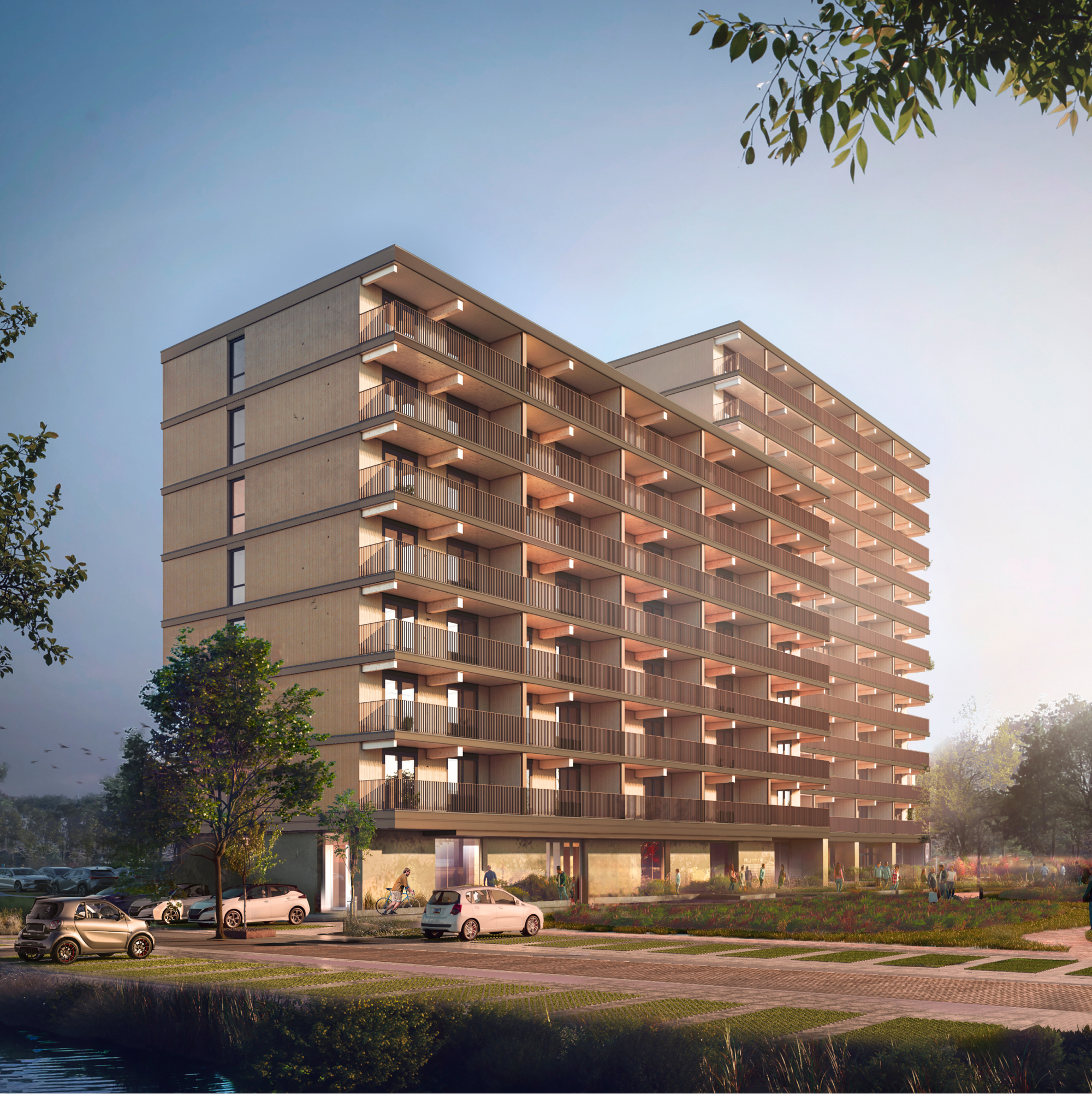 Компания Powerhouse проектирует крупнейшее деревянное жилищное строительство в Нидерландах