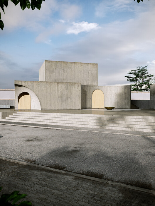 Абстрактная часовня в Португалии и музей в Иране: 10 незавершенных проектов с бетонными конструкциями — Изображение 30 из 55