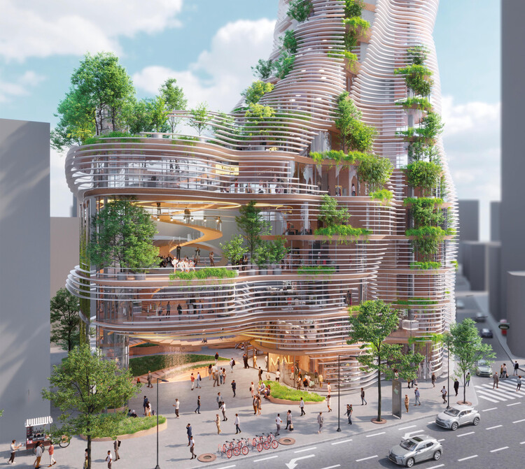 Компания J. Mayer H. Architects выиграла конкурс на проект водной «Башни Чхонгдам» в Сеуле, Южная Корея – изображение 4 из 5