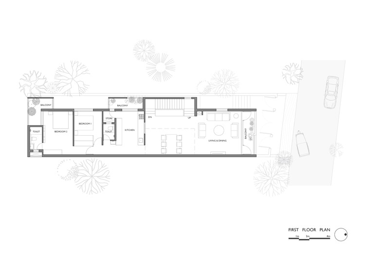 Дом с выступающей лестницей / Karan Darda Architects — Изображение 16 из 22