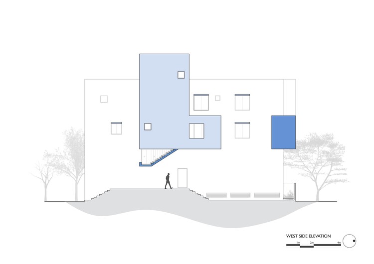Дом с выступающей лестницей / Karan Darda Architects — Изображение 20 из 22