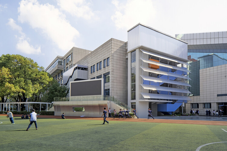 Регенерация шанхайской школы иностранных языков при ателье SISU / ACRE — фотография экстерьера, окон, фасада