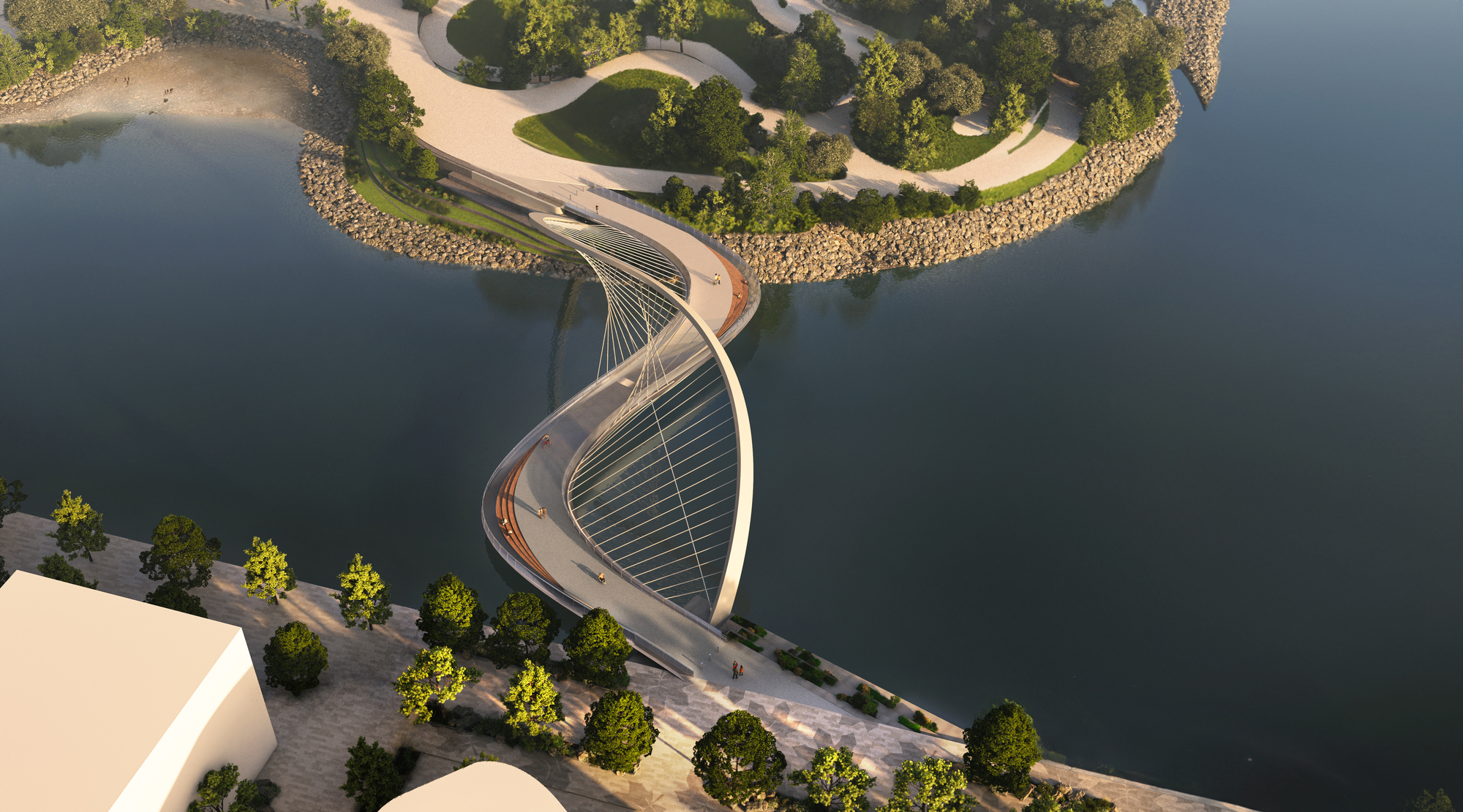 WilkinsonEyre выиграла конкурс на проектирование пешеходного моста в Торонто, Канада