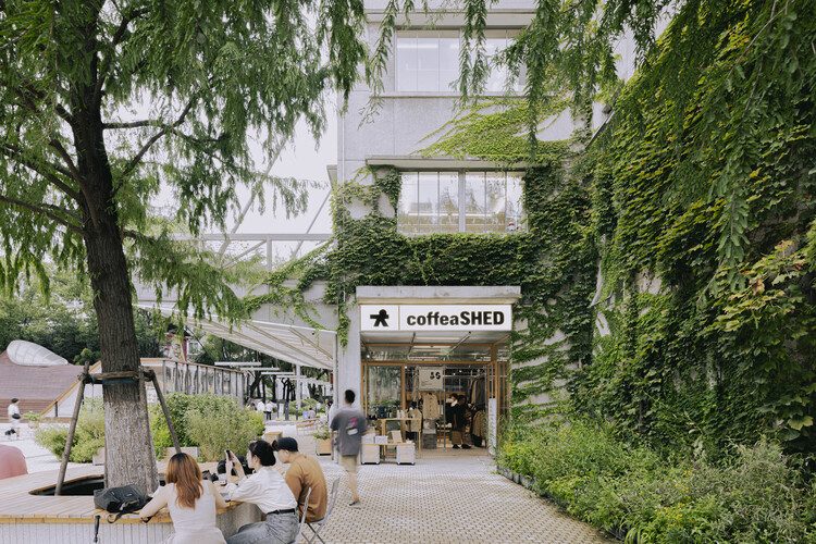 кофе SHED Columbia Circle Store / kooo Architects - Экстерьерная фотография