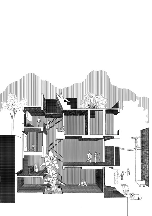 Многоуровневый дом и студия Realm / Вымышленный проект — изображение 20 из 21