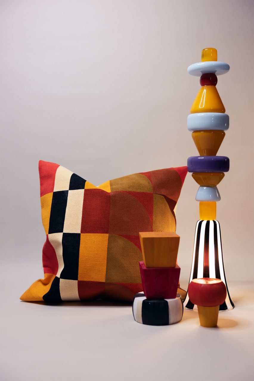 Красочные и узорчатые предметы дизайна от Mana Sazegara Design Studio