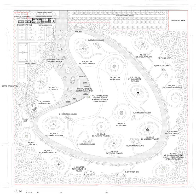 Эко-парк Дуррес / Casanova + Hernandez Architects — Изображение 15 из 18