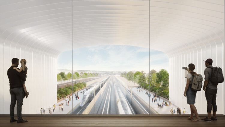 Foster + Partners и Arup представляют проект первых станций высокоскоростной железной дороги Калифорнии – изображение 5 из 10