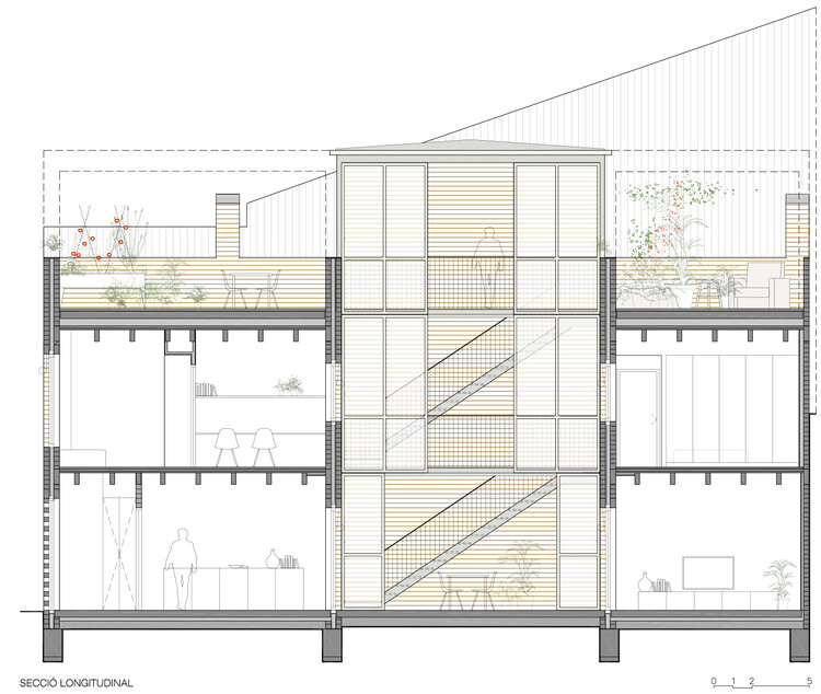 103RAV - Новый дом между разделительными стенами в Сабаделе / ​​Vallribera Arquitectes - Изображение 25 из 28