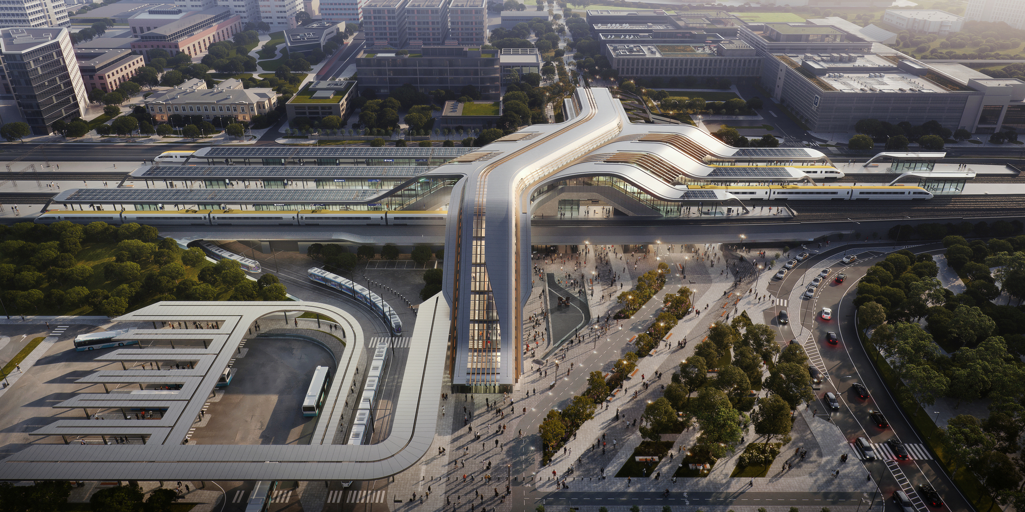 Начало строительства транспортного узла Юлемисте от Zaha Hadid Architects, который соединит Таллинн с европейской сетью высокоскоростных железных дорог
