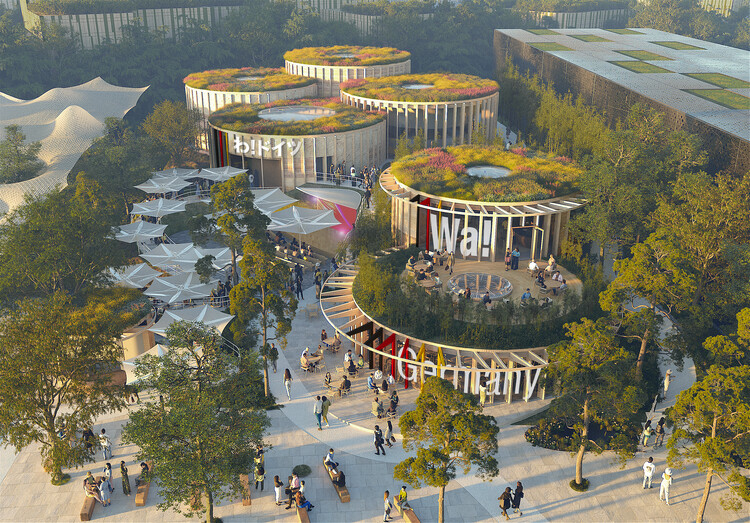 Немецкий павильон, спроектированный LAVA Architects, исследует круговую структуру на выставке Expo Osaka 2025 — изображение 1 из 5