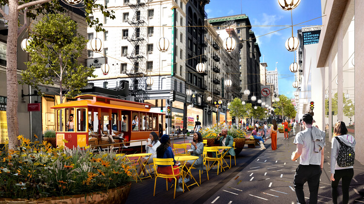 Полевые операции и SITELAB представили план городского проектирования по возрождению одной из знаковых улиц Сан-Франциско — изображение 1 из 6