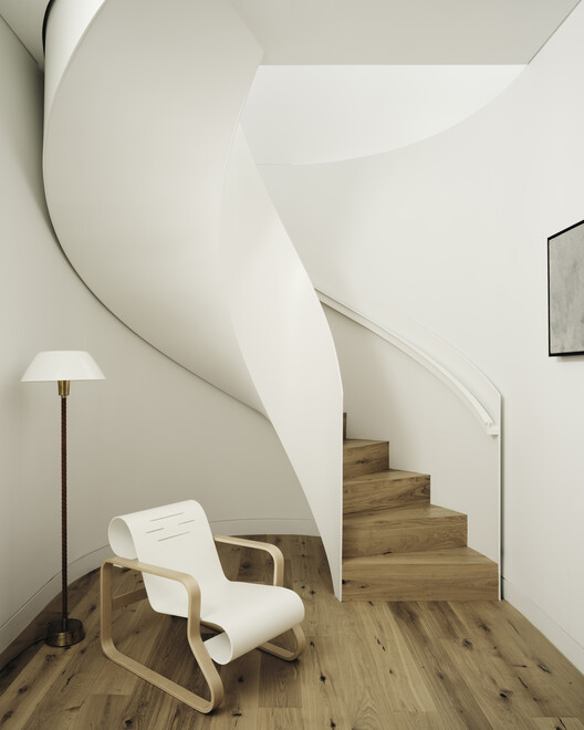 St. Ives House / Общий офис - Интерьерная фотография, Лестницы, Освещение